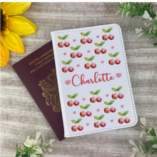 Load image into Gallery viewer, Personalised Cute Cherry Passport Cover-The Persnickety Co