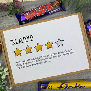 Star Rating Chocolate / Sweet Letterbox
