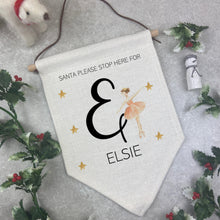 Load image into Gallery viewer, Personalised Santa Stop Here Sign - Nutcracker/ Ballerina