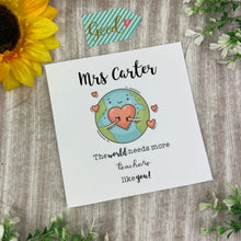 Load image into Gallery viewer, Personalised  Teacher Card
