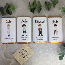 Load image into Gallery viewer, Personalised Page Boy Chocolate Bar-The Persnickety Co
