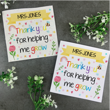 Load image into Gallery viewer, Personalised Teacher Card-The Persnickety Co