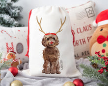 Load image into Gallery viewer, Personalised Dog Christmas Sack