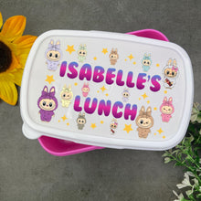 Load image into Gallery viewer, Personalised Bunny & Stars Lunch Box
