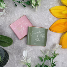 Load image into Gallery viewer, Personalised Wedding Chocolate Neapolitans | Custom Colour Wrappers (30+ Options)