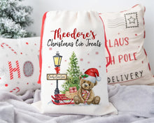 Load image into Gallery viewer, Christmas Teddy Bear Personalised Santa Sack