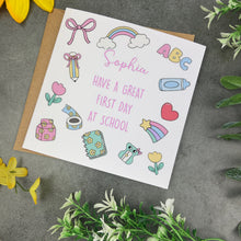 Load image into Gallery viewer, First Day of School Card
