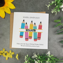 Load image into Gallery viewer, Personalised School Leaver Card-The Persnickety Co
