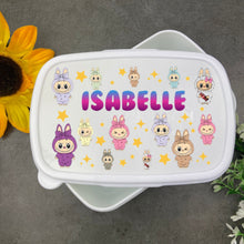 Load image into Gallery viewer, Personalised Bunny & Stars Lunch Box