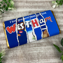 Load image into Gallery viewer, West Ham Chocolate Bar - I Love You More Than...