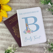Load image into Gallery viewer, Personalised Rabbit Initial Passport Cover-The Persnickety Co