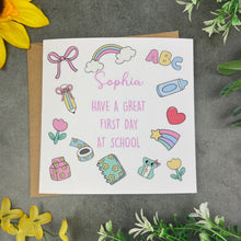 Load image into Gallery viewer, First Day of School Card-The Persnickety Co