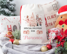 Load image into Gallery viewer, Pink Nutcracker Personalised Santa Sack