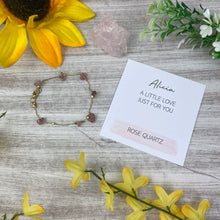 Load image into Gallery viewer, Rose Quartz Crystal Bracelet In Gift Box