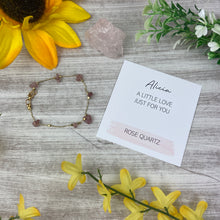 Load image into Gallery viewer, Rose Quartz Crystal Bracelet In Gift Box