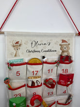 Load image into Gallery viewer, Personalised Festive Friends Fabric Advent Calendar