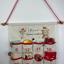 Load image into Gallery viewer, Personalised Festive Friends Fabric Advent Calendar
