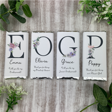 Load image into Gallery viewer, Bridesmaid Gift Personalised Mini Chocolate Bar-The Persnickety Co