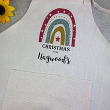 Load image into Gallery viewer, Christmas Rainbow Personalised Apron