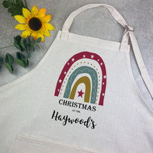 Load image into Gallery viewer, Christmas Rainbow Personalised Apron-The Persnickety Co