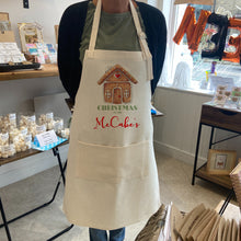 Load image into Gallery viewer, Christmas Gingerbread House Personalised Apron