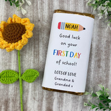 Load image into Gallery viewer, Good Luck On Your First Day Personalised Chocolate Bar