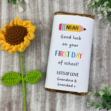 Load image into Gallery viewer, Good Luck On Your First Day Personalised Chocolate Bar
