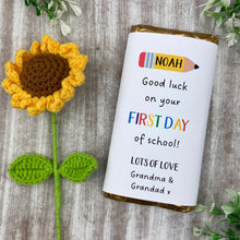 Load image into Gallery viewer, Good Luck On Your First Day Personalised Chocolate Bar