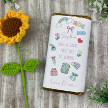Load image into Gallery viewer, First Day Of School Personalised Chocolate Bar