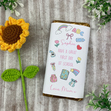 Load image into Gallery viewer, First Day Of School Personalised Chocolate Bar