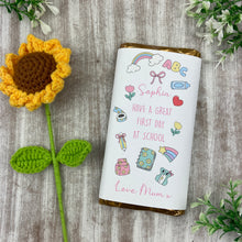 Load image into Gallery viewer, First Day Of School Personalised Chocolate Bar