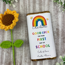 Load image into Gallery viewer, Good Luck In School Personalised Chocolate Bar-The Persnickety Co