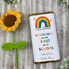 Load image into Gallery viewer, Good Luck In School Personalised Chocolate Bar