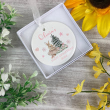 Load image into Gallery viewer, Baby's First Christmas Bauble - Ballerina Bunny