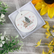 Load image into Gallery viewer, Baby's First Christmas Bauble - Ballerina Bunny