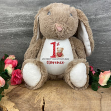 Load image into Gallery viewer, Personalised First Valentine Bunny Teddy-The Persnickety Co