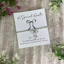 Load image into Gallery viewer, Whimsical Bow Beaded Bracelet - A Special Auntie Bracelet-The Persnickety Co