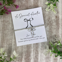 Load image into Gallery viewer, Whimsical Bow Beaded Bracelet - A Special Auntie Bracelet