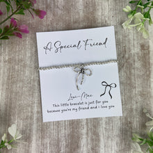 Load image into Gallery viewer, A Special Friend Bracelet – Whimsical Bow Beaded Bracelet