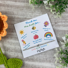 Load image into Gallery viewer, Teacher Thank You For... - Beaded Bracelet-The Persnickety Co