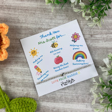 Load image into Gallery viewer, Teacher Thank You For... - Beaded Bracelet