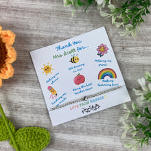 Load image into Gallery viewer, Teacher Thank You For... - Beaded Bracelet