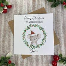 Load image into Gallery viewer, Personalised Festive Friends  Christmas Card