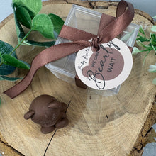 Load image into Gallery viewer, Personalised Chocolate Teddy Bear Baby Shower Favours