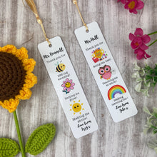 Load image into Gallery viewer, Cute Personalised Teacher Bookmark