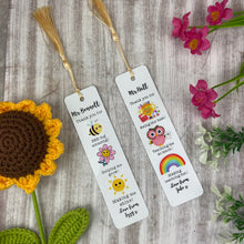 Load image into Gallery viewer, Cute Personalised Teacher Bookmark