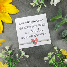 Load image into Gallery viewer, Dance Teacher Gift- Beaded Bracelet