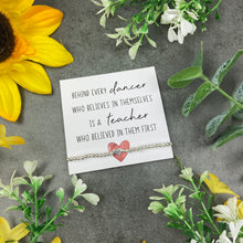 Load image into Gallery viewer, Dance Teacher Gift- Beaded Bracelet