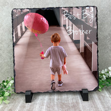 Load image into Gallery viewer, Personalised Big Brother / Big Sister Photo Slate-The Persnickety Co