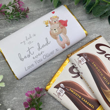 Load image into Gallery viewer, Best Dad Ever Personalised Chocolate Bar